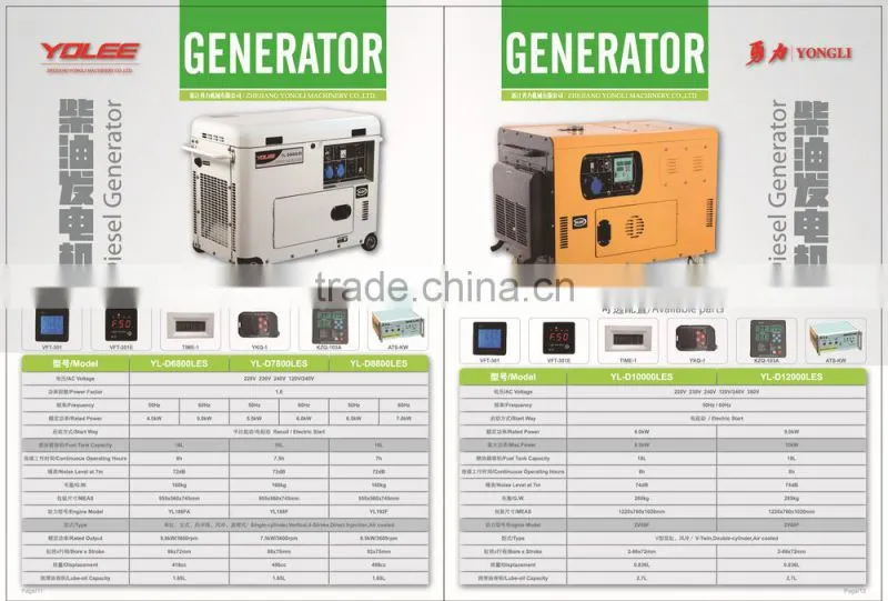 10KW Silent diesel generator with kama engine