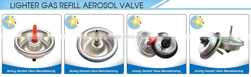 Gas aerosol valve for butane gas