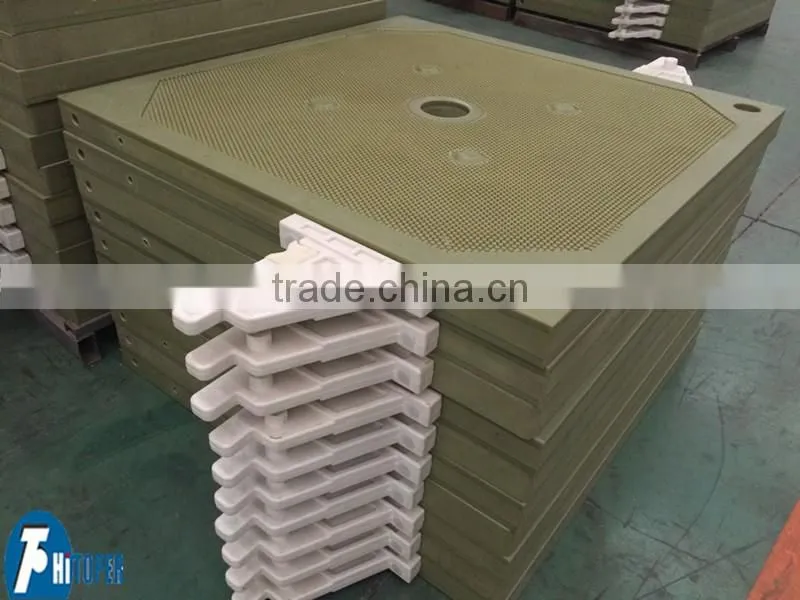 membrane filter plate used with membrane filter press used for tailings dewatering