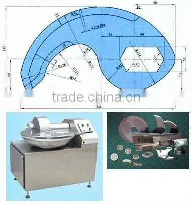 High Speed 40L Bowl Cutter for Meat Processing