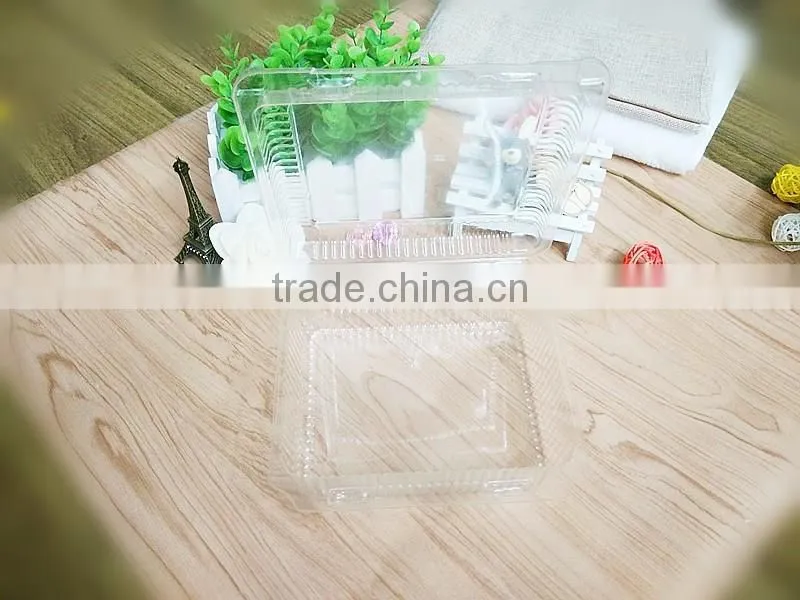 OPS clear plastic clamshell cake boxes wholesale