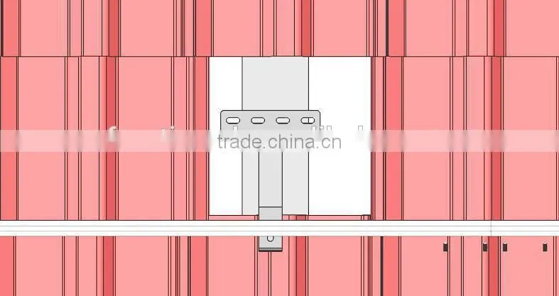 Easy installation away from water leaking/rooftop solar panel mounting system