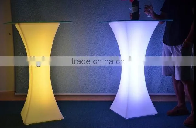 Plastic Glowing cool led bar counter Multi Color Change party led table desk