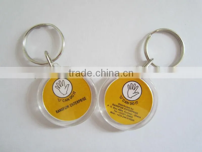 T shirt shape acrylic keychain