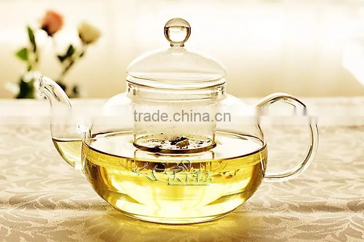 heat resistant borosilicate tea pot set/ drip tea pot
