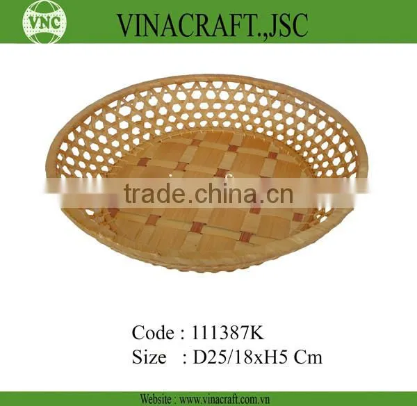 Bamboo waste basket