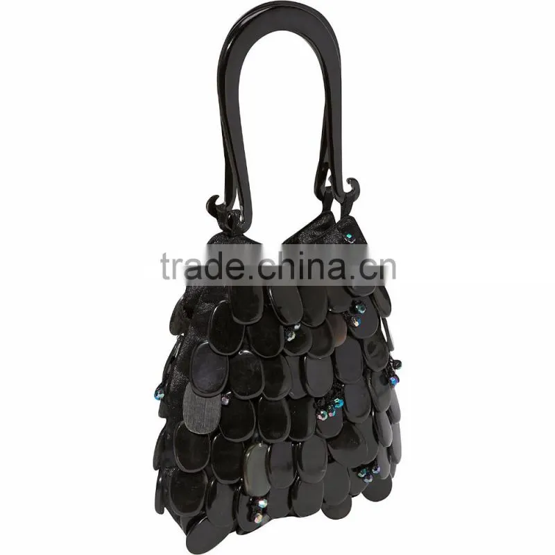 High quality best selling Bamboo Leaf Shell (Horn) Evening Bag from vietnam