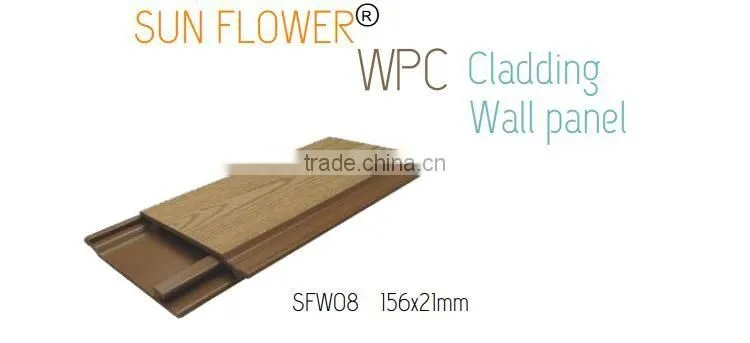 Exterior waterproof WPC Wood plastic composite wall panels wpc wall cladding