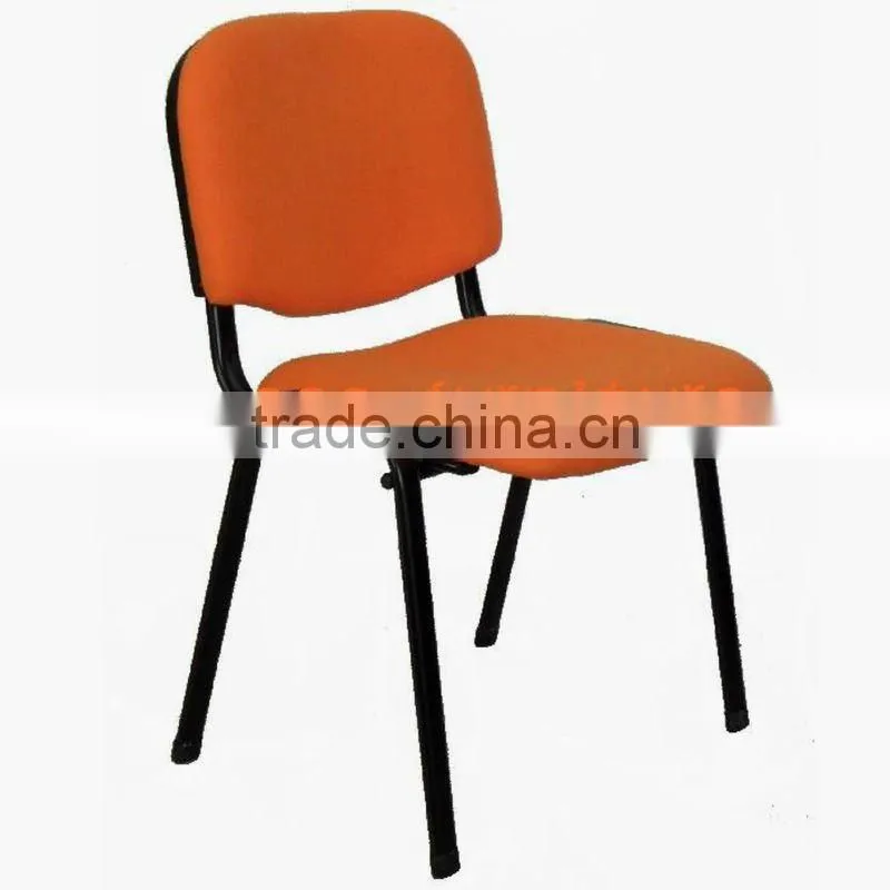 Black metal leg stacking student chair (6327)