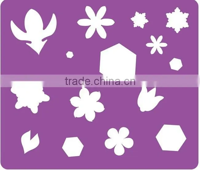 Multi-patterned Plastic Drawing Stencil For Children