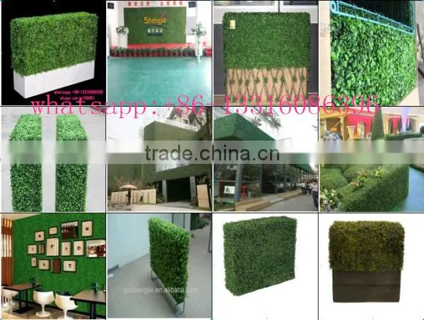 SJ20174475 Hot saleartificial boxwood hedge wall fake fence for outdoor UV anti
