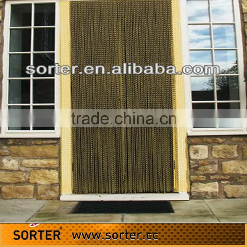 DIY pleated handing fly screen curtain