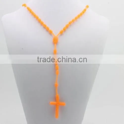 silicone necklace silicone cross necklace