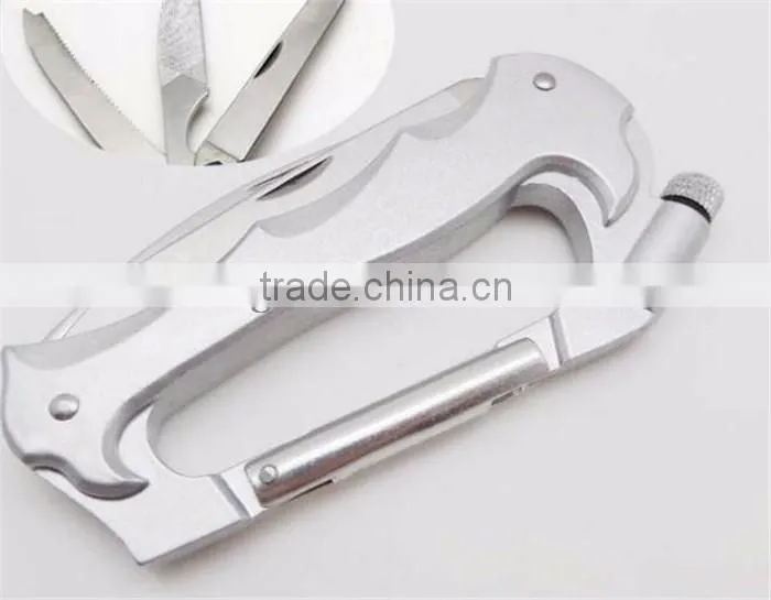 Special gift products multifunction portable carabiner with LED