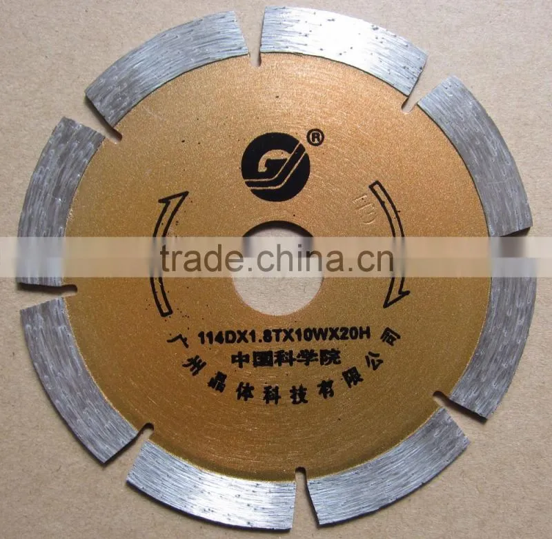 4.5" Segment Sintered Diamond Saw Blade Guangjing Saw Blade for Cutting Quartz