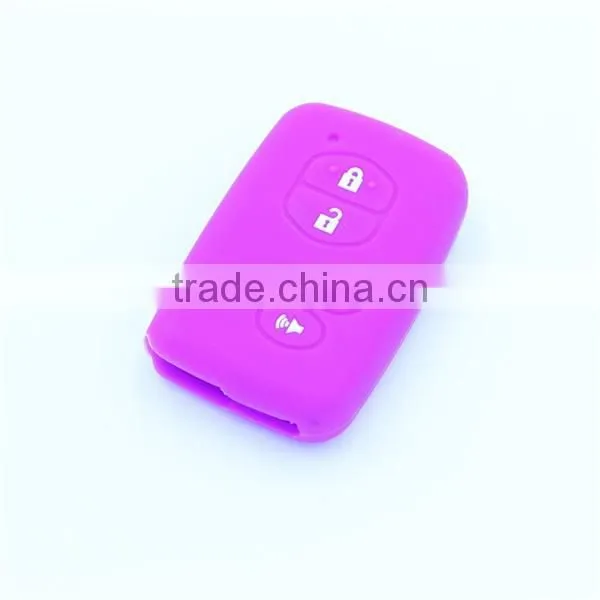 5 buttons silicone car key shell jacket for toyota camry