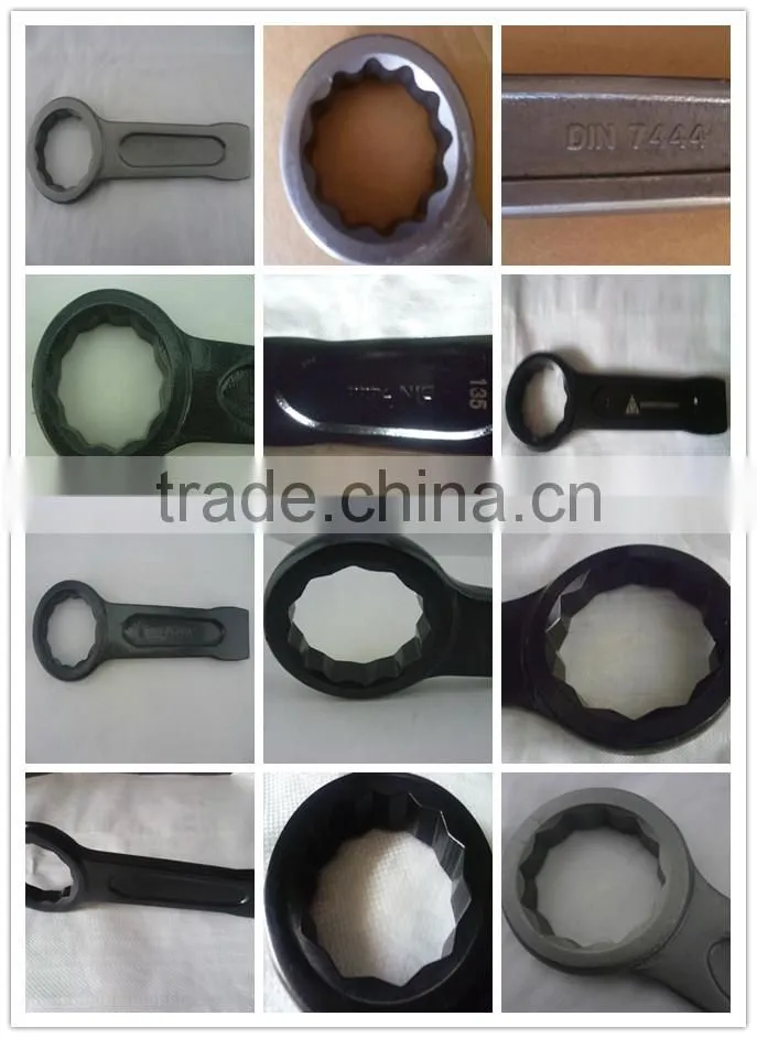 17MM Striking Box Wrench DIN7444 Hammer Striking Ring Slogging Spanner HandWare Power Tools Carbon Steel 45# 40Cr