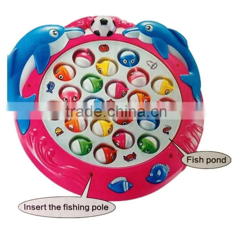 New Plastic Funny Magnetic Electric Toy Fishing Set For Kids