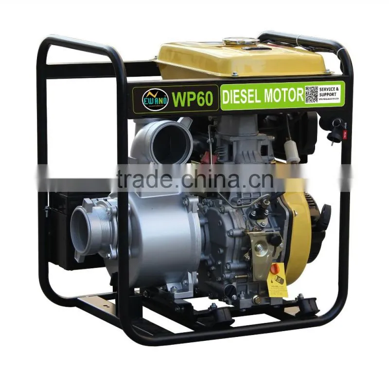 DP60 Electric start with big fuel tank 6 inch diesel water pump