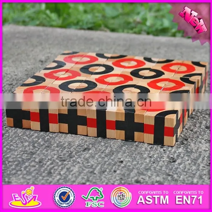 2017 new design 36 pieces children educational wooden blocks toys with box W13A117