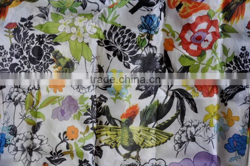 Rose Flowers Hummingbird Spring Eco Reusable Foldable Shopping Tote Bag