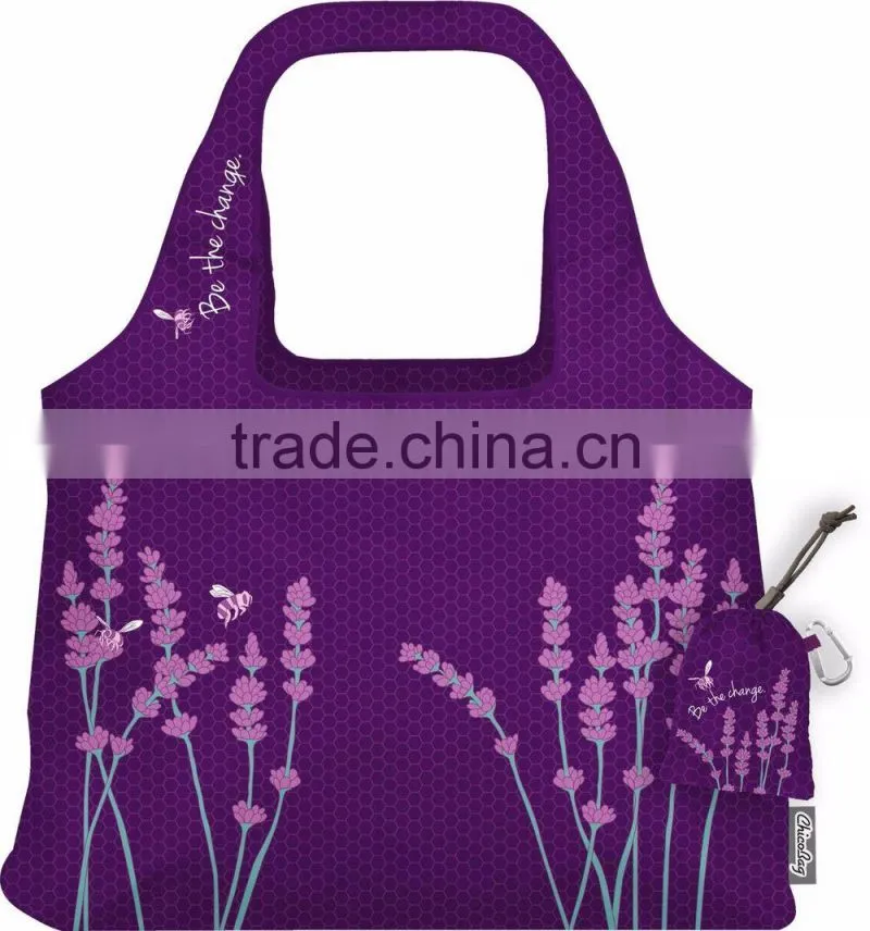 Promotional Foldable Shopping shoulder Reusable Recycle supermarket bags