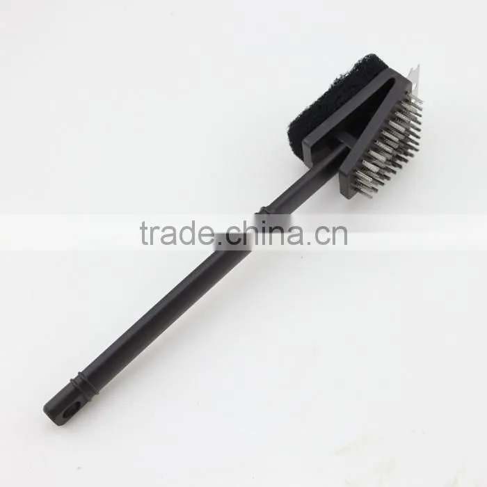 Plastic Handle Two Functions Brush for Barbecue