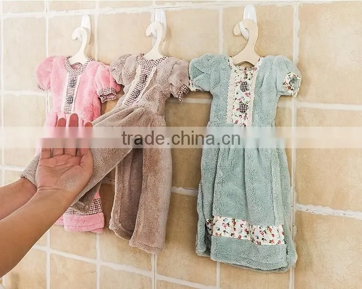 Best Quality Princess Dress Printed Kids Small Airline Hand Towels For Children Microfiber Hand Towel