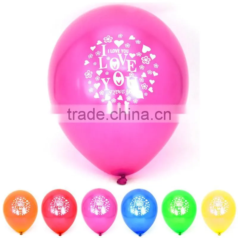 Top Selling Pearly LOVE YOU Printed Laxted Free Balloon Party Balloons Wholesale