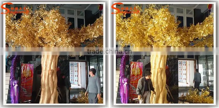 Yellow leaves from different types of plants and trees for sale