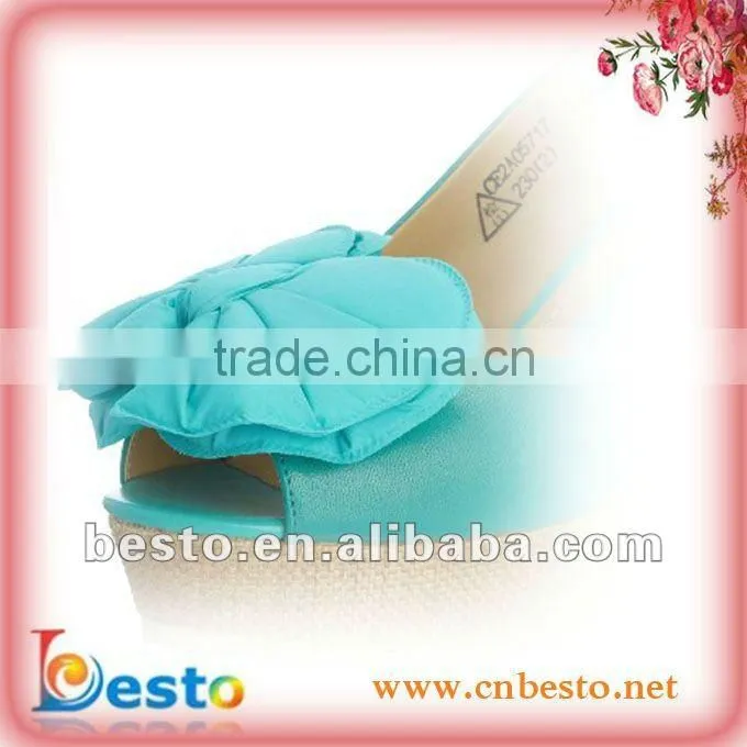CF0052 Fashion handmade fresh yellow bow fabric shoe clips for high heel sandal