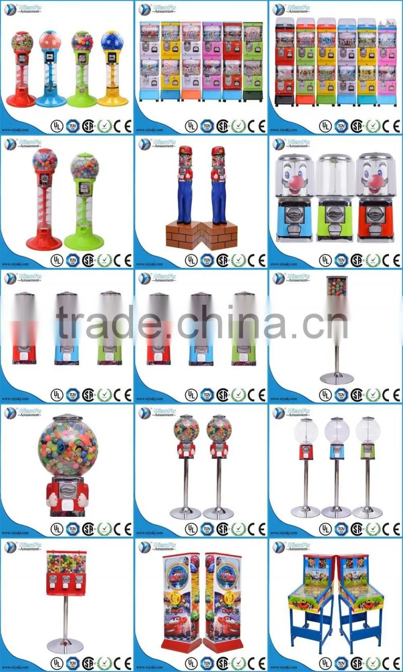 Popular in shopping!! candy vending machines with colorful bouncy balls