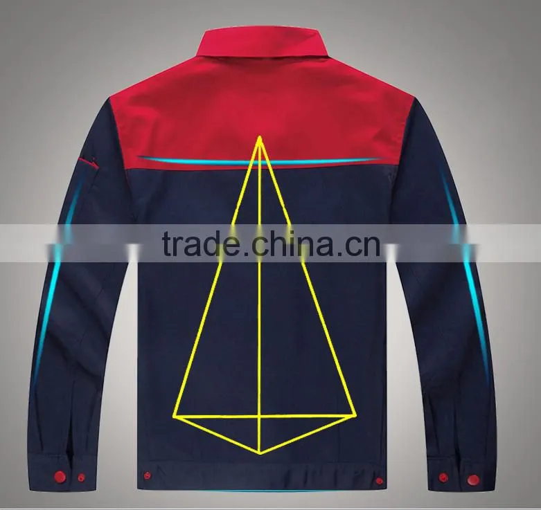 Customized manufactorying long-sleeve workwears mender mechanic workers uniform