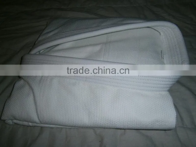 Shoyorol koral pearl weave gold weave BJJ uniforms cotton white
