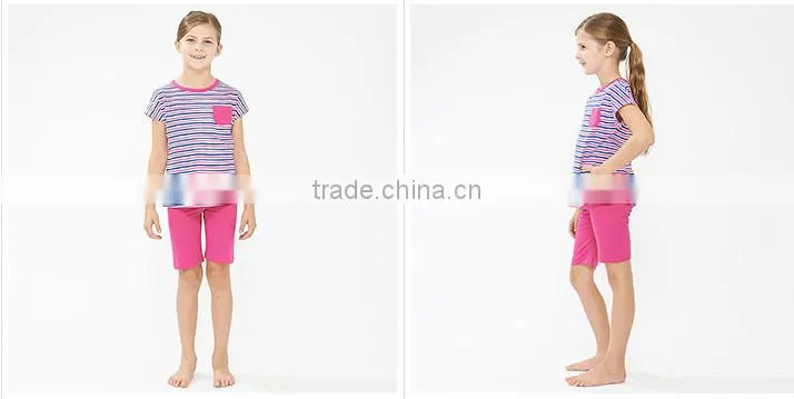 children wear pajamas suit/kids girl fashionable cotton wear/hotsale design for children