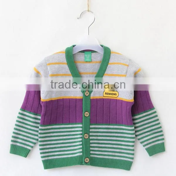 Boys cartoon style elastic knitting coat sweater