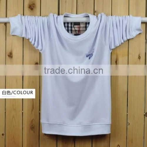 Hot sale good style fashion Professional wholesale round neck sweatshirt for mens plain