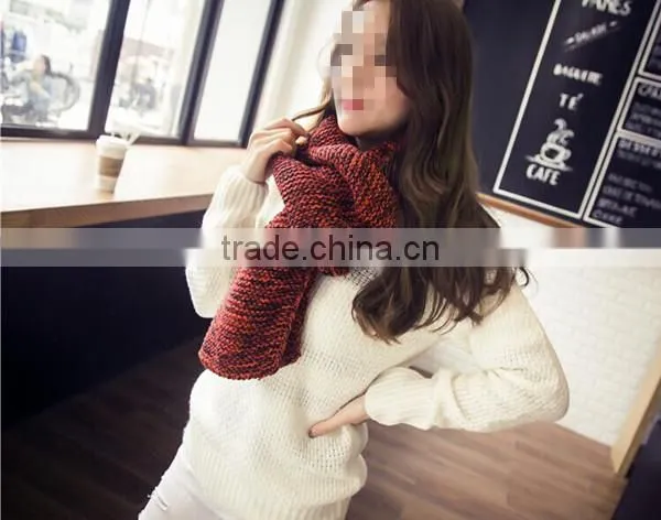 winter latest fashion elegant wear Korean style special blending knit men and women new scarf made in china
