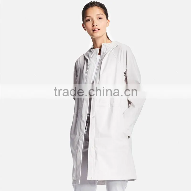 All-weather style blocktech waterproof windproof long jacket women's