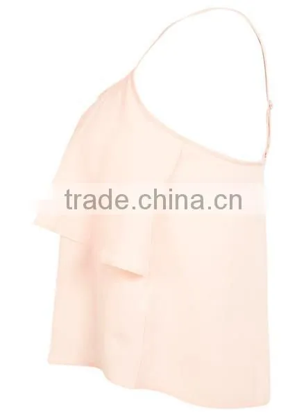 Peach Custom Crop Top Wholesale Blank T Shirts