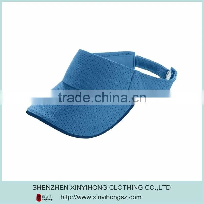 100% polyester Blank Color Women's Sports Visor/Sun Visor Cap