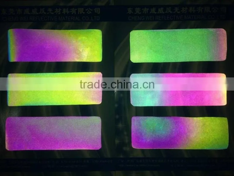 new fantastic glow in the dark newly printed reflective fabric for backpack