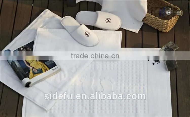 5-Star Hotel High Quality Non Slip Footprint Bath Mat Set