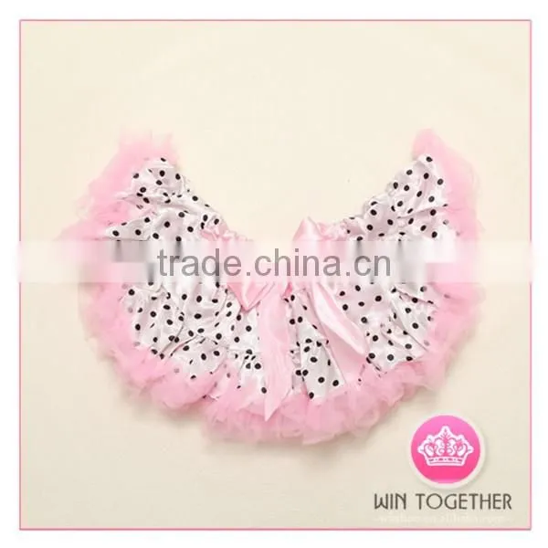 Baby pink polka dot pettiskirt adult tutus wholesale
