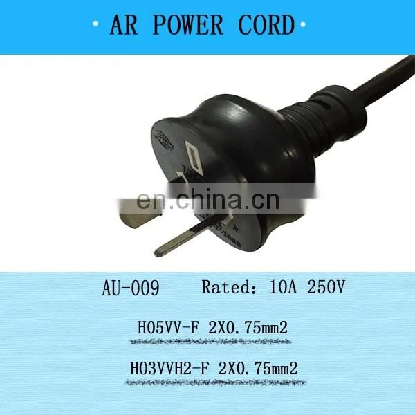 Australian retractable extension cord brass prower plug 2 pin power cable xbox 360 power cord elite