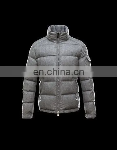men artificial down jacket with detachable hood