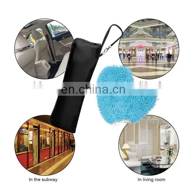 Folding umbrella cover sheath with water-absorbing gloves