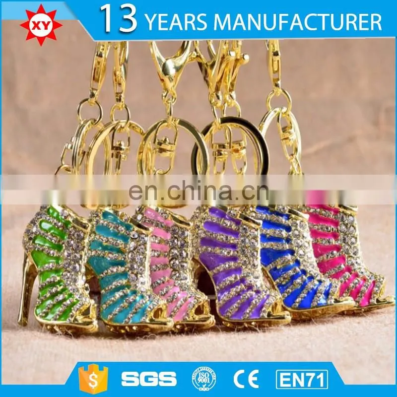 2017 design gold Custom shoes key ring