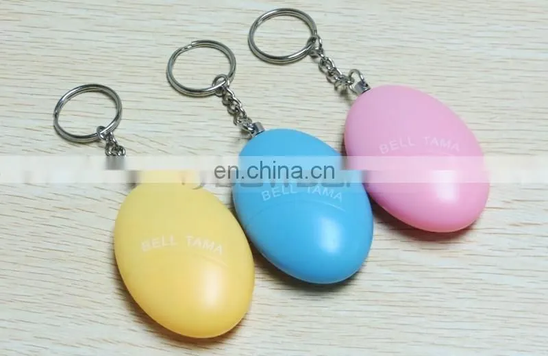 125dB Fright Loud Mini Egg Key Chain Personal Burglar Alarm Safe Ball Alert