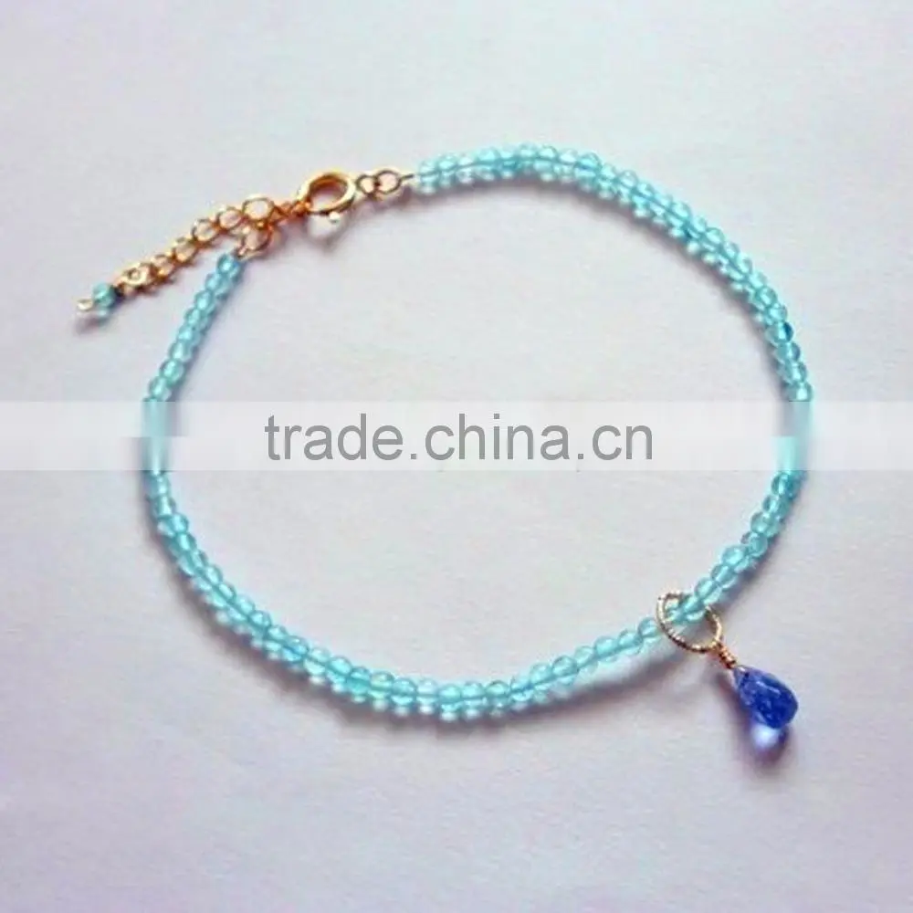 black seed bead wrap bracelet for girl